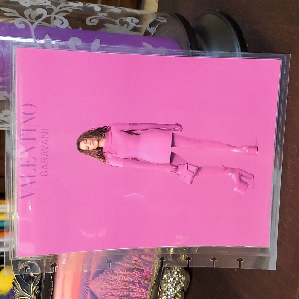 Handmade cover for your Classic size Disc Bound Planner Vogue Valentino PP Pink